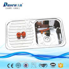 DS 8248 China Zero Radius cocina con placas de drenaje dobles que hacen que la máquina cuencos del baño se hunden